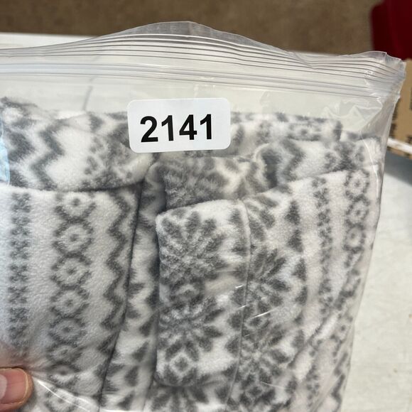 OLD NAVY MENS PAJAMA PANTS EXTRA-LARGE SNOWFLAKE FLEECE SLEEPWEAR DRAWSTRING - Picture 9 of 10